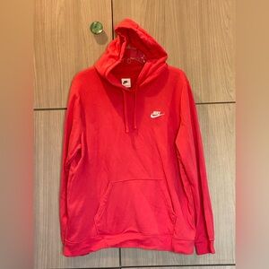Nike Hooded Sweatshirt Club Fleece Pullover Hoodie Large Activewear